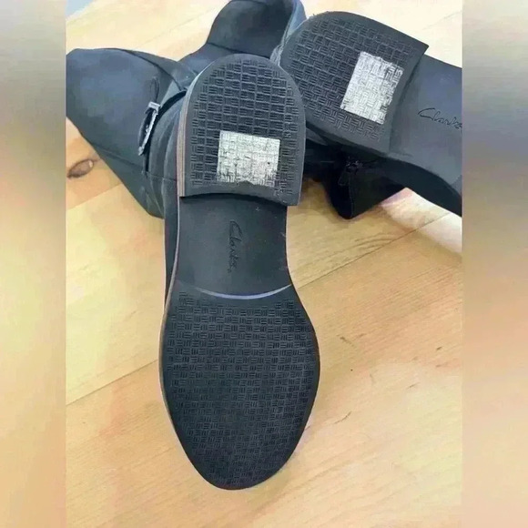 Clark’s Collection Camzin Branch Riding Buckle Detail Leather Comfortable  Boots - Picture 13 of 14